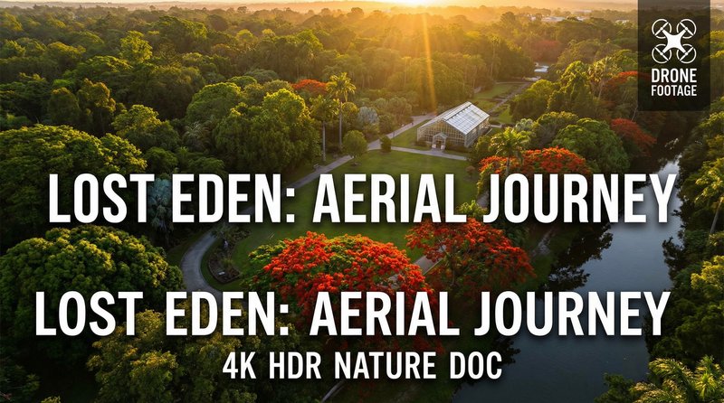 高清动漫稀有植物航拍视频