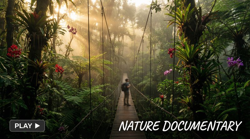 高清动漫热带雨林短视频